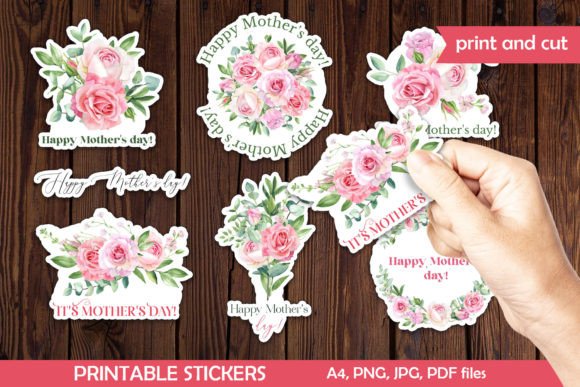 Download Mothers Day Printable Digital Stickers - Digital Collection