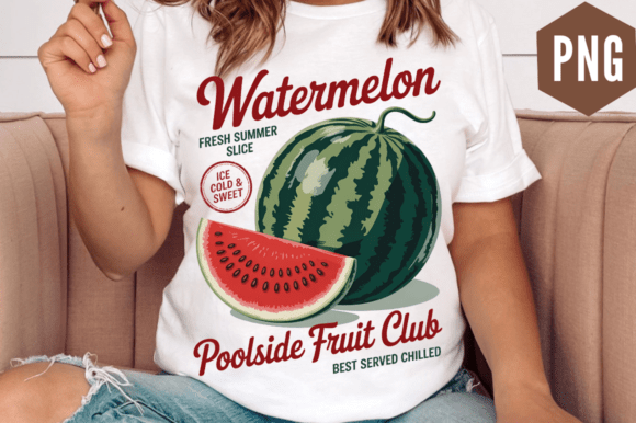 Download Watermelon Fruit Retro Summer PNG Design - Retro summer png Collection