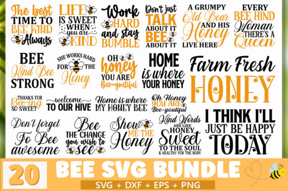 Download Bee SVG Bundle - Bee svg bundle Collection