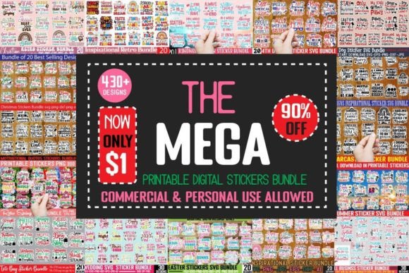 Download Printable Digital Stickers Bundle - Digital Collection