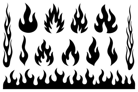 Download Fire Silhouette Vector Collection - Fire Collection