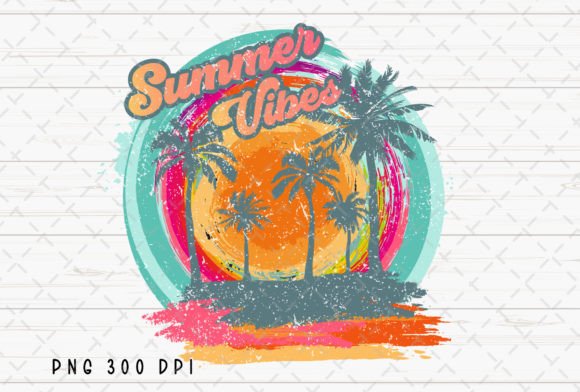 Download Summer Vibes Beach Life Retro Summer PNG - Retro summer png Collection