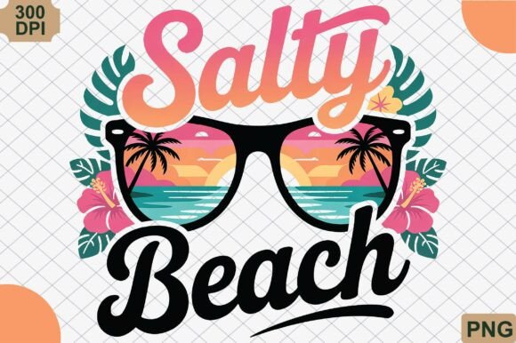 Download Salty Beach, Retro Summer Png - Retro summer png Collection